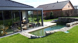 Soukromá zahrada s koupacím jezírkem na klíč, Jihlava