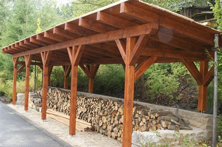 Pergola, přístřešek na dřevo,Čeřínek